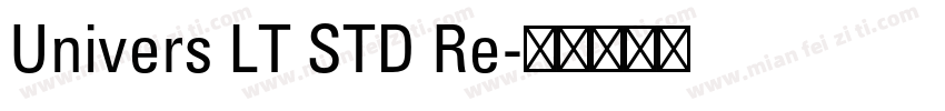 Univers LT STD Re字体转换
